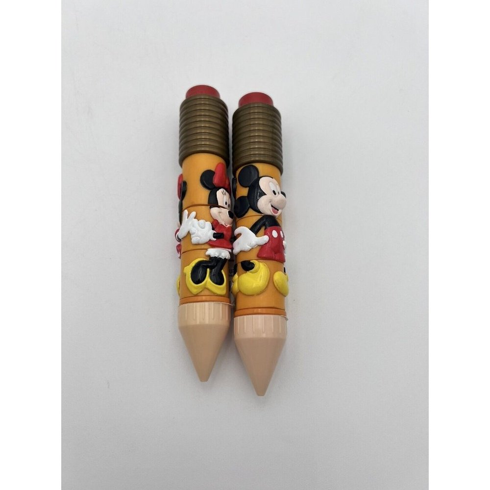 DISNEY PUZZLE PENS KIDS LOT MICKEY‎ MINNIE MOUSE VINTAGE APPLAUSE GC